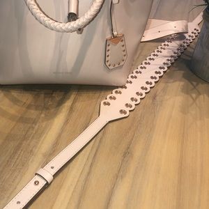 Michael Kors grommeted purse strap in soft pink